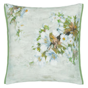 Designers Guild Fleur D'assam Platinum Linen Cushion