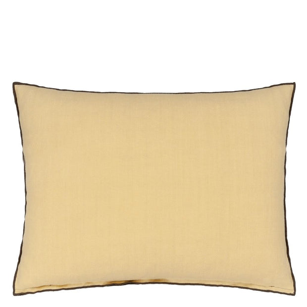 Designers Guild Brera Striato Maize Linen Cushion