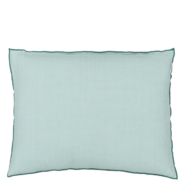 Designers Guild Brera Striato Aqua Linen Cushion