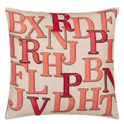 John Derian Alphabet Parchment Cushion
