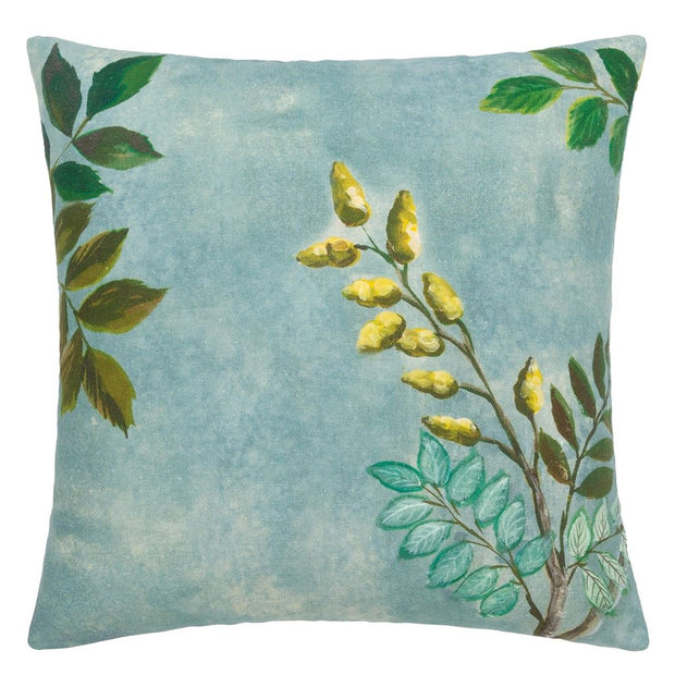 Designers Guild Papillon Chinois Teal Cotton/linen Cushion