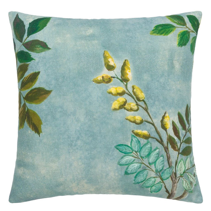 Designers Guild Papillon Chinois Teal Cotton/linen Cushion