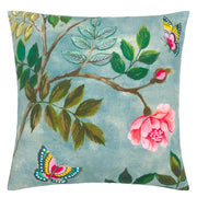 Designers Guild Papillon Chinois Teal Cotton/linen Cushion