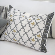 Designers Guild Pergola Trellis Slate Cotton Cushion