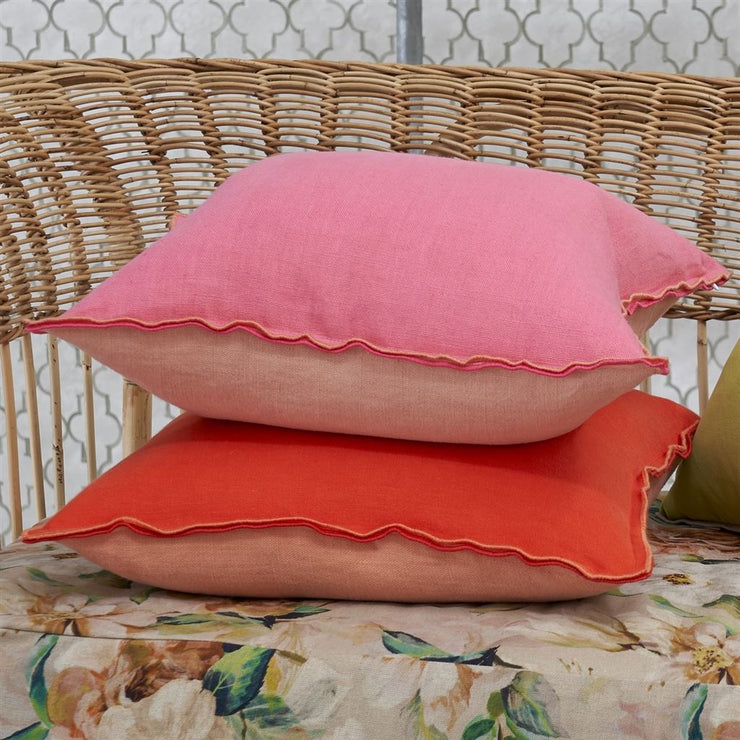 Designers Guild Brera Lino Nasturtium & Papaya Linen Cushion