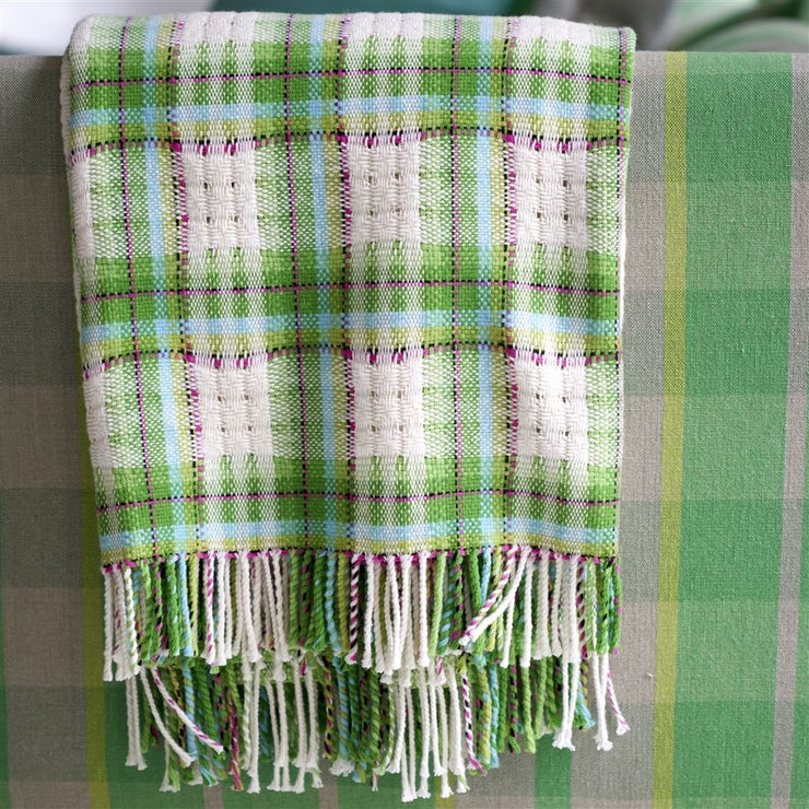 Designers Guild Woodhall Emerald Throw