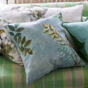 Designers Guild Papillon Chinois Teal Cotton/linen Cushion