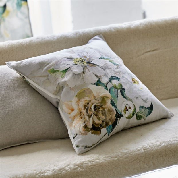 Designers Guild Jardin Botanique Grande Birch Linen Cushion