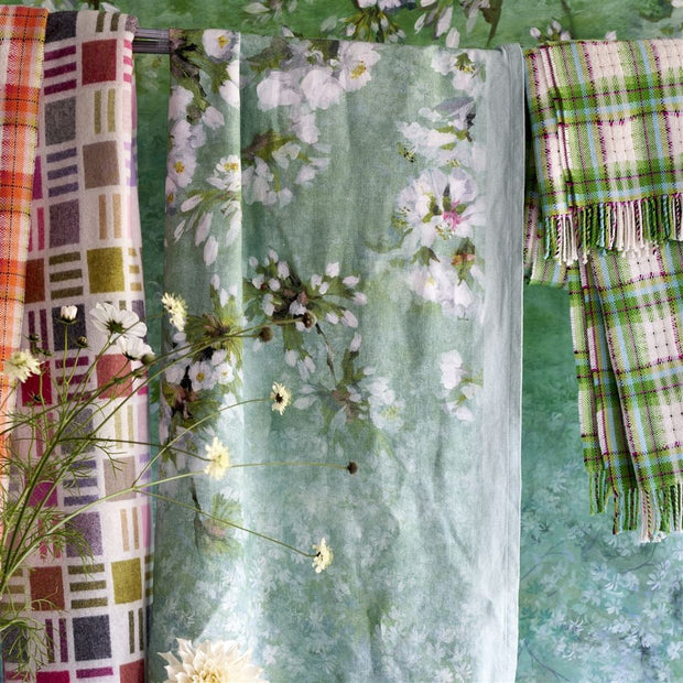 Designers Guild Assam Blossom Emerald Throw