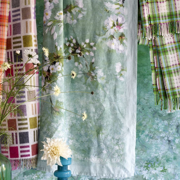 Designers Guild Assam Blossom Emerald Throw
