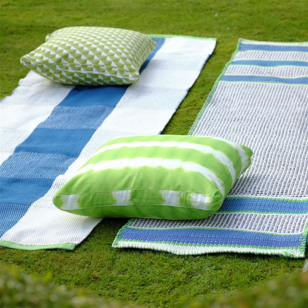 Designers Guild Outdoor Saliya Cobalt Runner Rug
