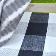 Designers Guild Outdoor Saliya Noir Runner Rug