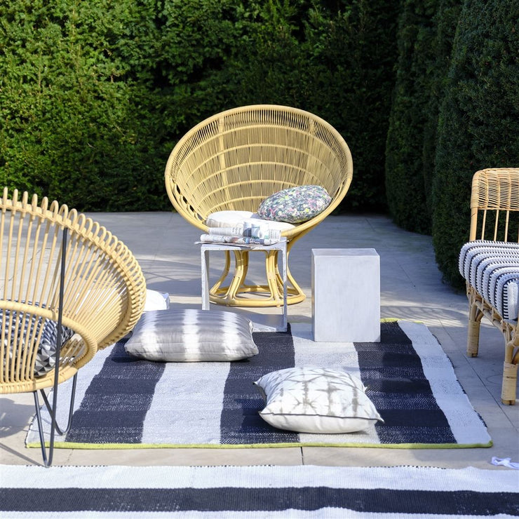 Designers Guild Saliya Noir Outdoor Rug