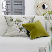 Designers Guild Fleur D'assam Platinum Linen Cushion