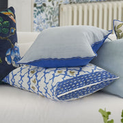 Designers Guild Pergola Trellis Cobalt Cotton Cushion