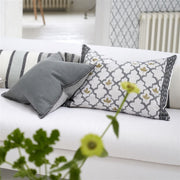 Designers Guild Pergola Trellis Slate Cotton Cushion