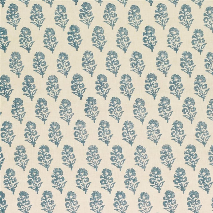 Allie Blockprint - Chambray