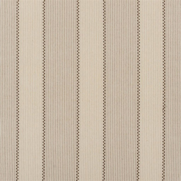 Carleigh Embroidered Ticking - Tumbleweed