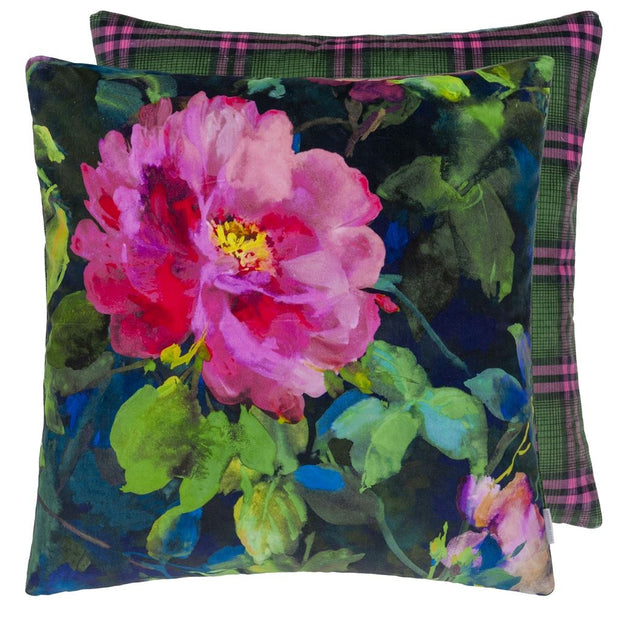Gertrude Rose Fuchsia Cushion 