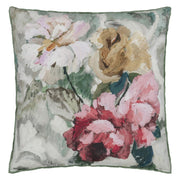 Designers Guild Tapestry Flower Eau De Nil Velvet Cushion