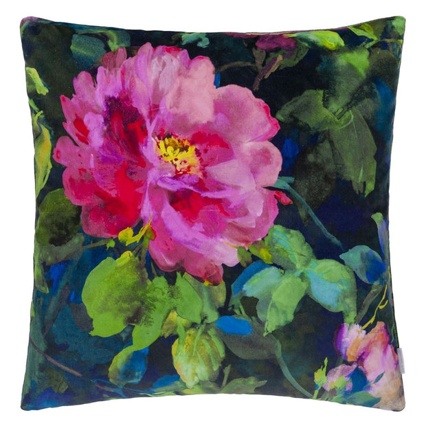 Designers Guild Gertrude Rose Fuchsia Velvet Cushion