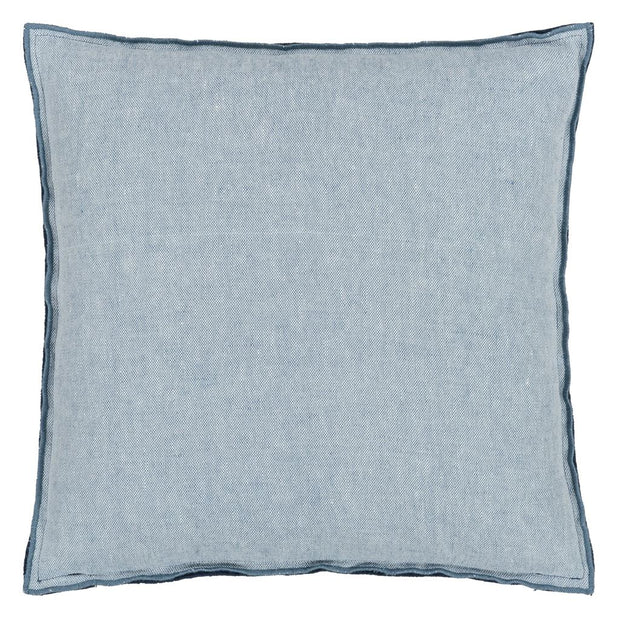 Designers Guild Brera Lino Midnight & Chambray Linen Cushion