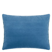 Designers Guild Cassia Denim & Zinc Velvet Cushion