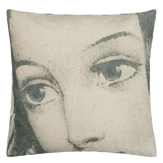 John Derian Ellen's Eyes Parchment Cushion