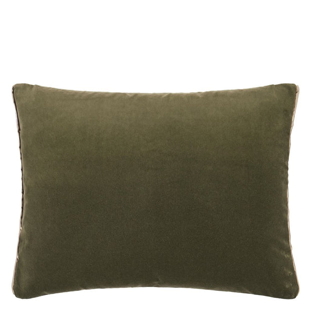 Designers Guild Cassia Fern & Pear Velvet Cushion