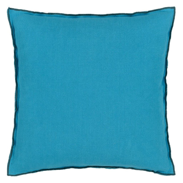 Designers Guild Brera Lino Indian Ocean & Teal Linen Cushion