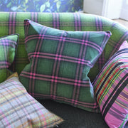Designers Guild Gertrude Rose Fuchsia Velvet Cushion