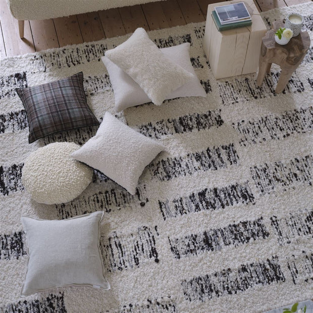 Designers Guild Polwarth Chalk Faux Fur Cushion