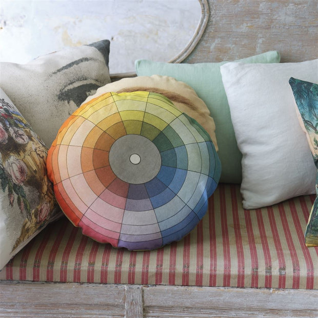 John Derian Colour Wheel Multicolour Cushion