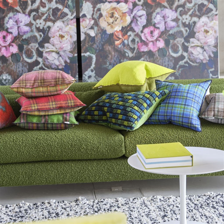 Designers Guild Blengdale Azure Cotton/wool Cushion