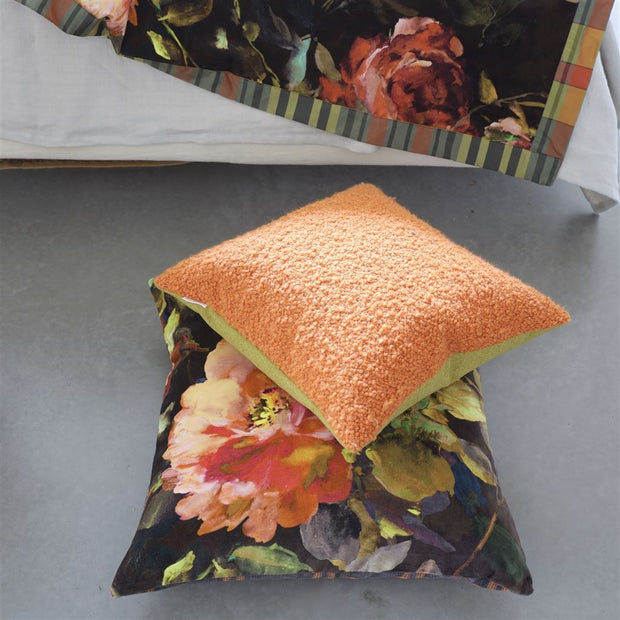 Designers Guild Gertrude Rose Chestnut Velvet Cushion