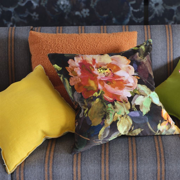 Designers Guild Gertrude Rose Chestnut Velvet Cushion