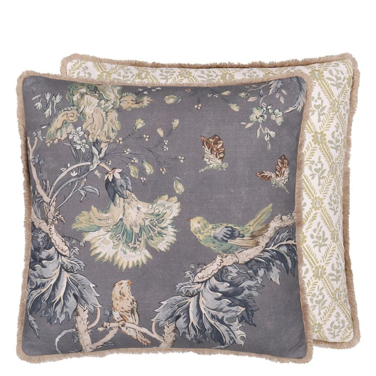 Suffolk Garden Slate Blue Cushion 