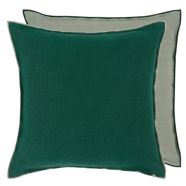 Brera Lino Ivy & Jade Cushion