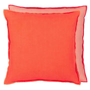 Brera Lino Nasturtium & Papaya Cushion 