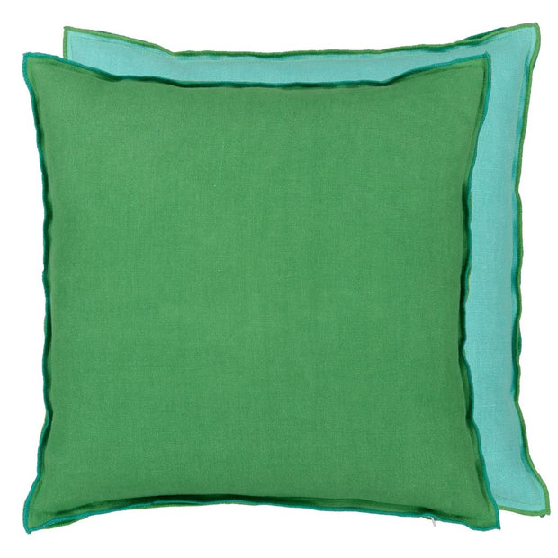 Brera Lino Emerald & Capri Cushion