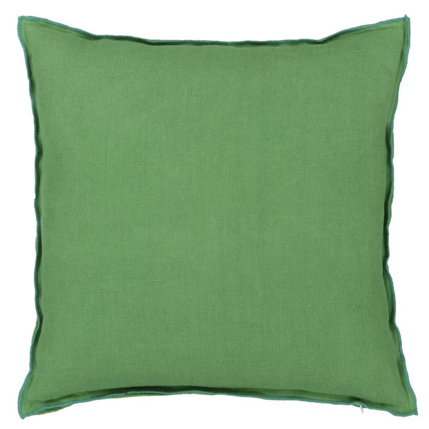 Designers Guild Brera Lino Emerald & Capri Linen Cushion
