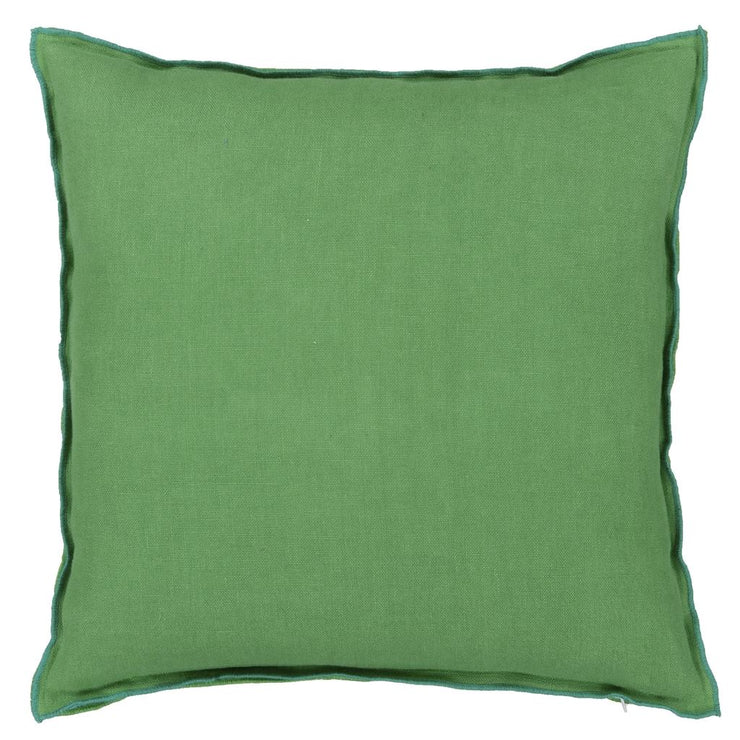 Designers Guild Brera Lino Emerald & Capri Linen Cushion