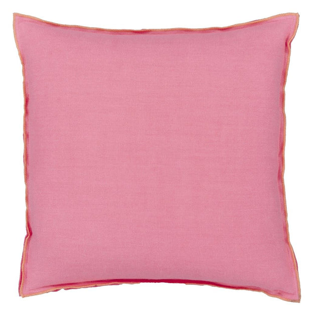 Designers Guild Brera Lino Hibiscus & Peach Linen Cushion