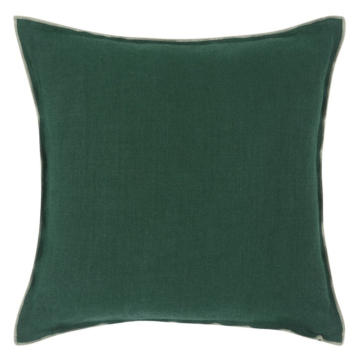Designers Guild Brera Lino Ivy & Jade Linen Cushion
