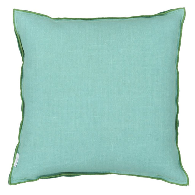 Designers Guild Brera Lino Emerald & Capri Linen Cushion
