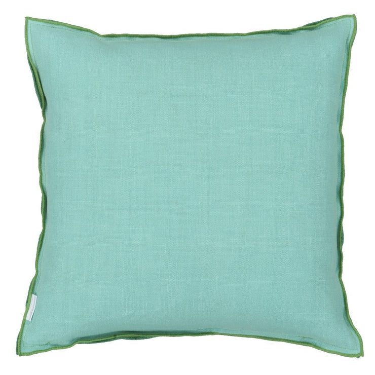 Designers Guild Brera Lino Emerald & Capri Linen Cushion