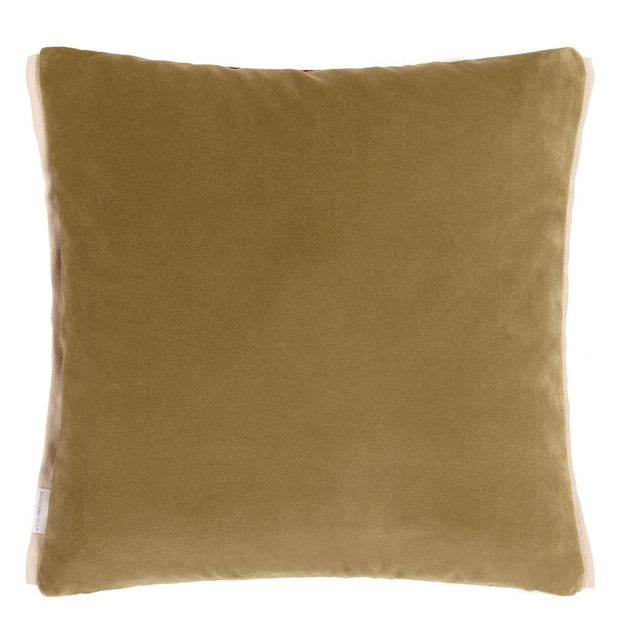 Designers Guild Varese Topaz & Greengage Velvet Cushion
