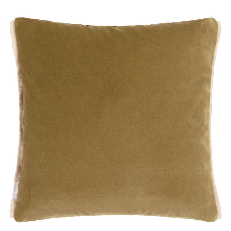 Designers Guild Varese Topaz & Greengage Velvet Cushion
