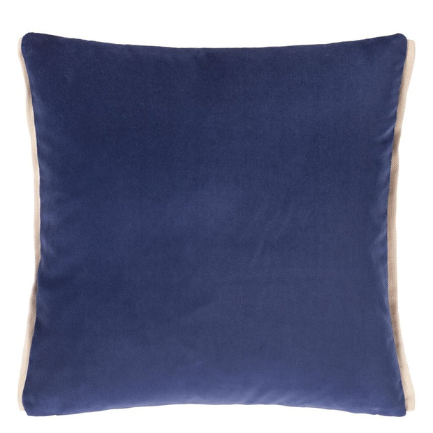 Designers Guild Varese Indigo & Smoke Velvet Cushion
