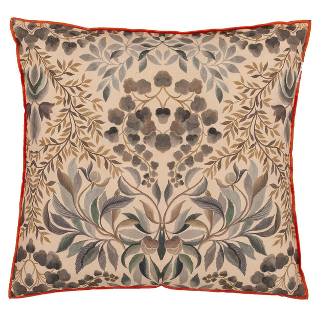 Designers Guild Ikebana Damask Coral Cushion